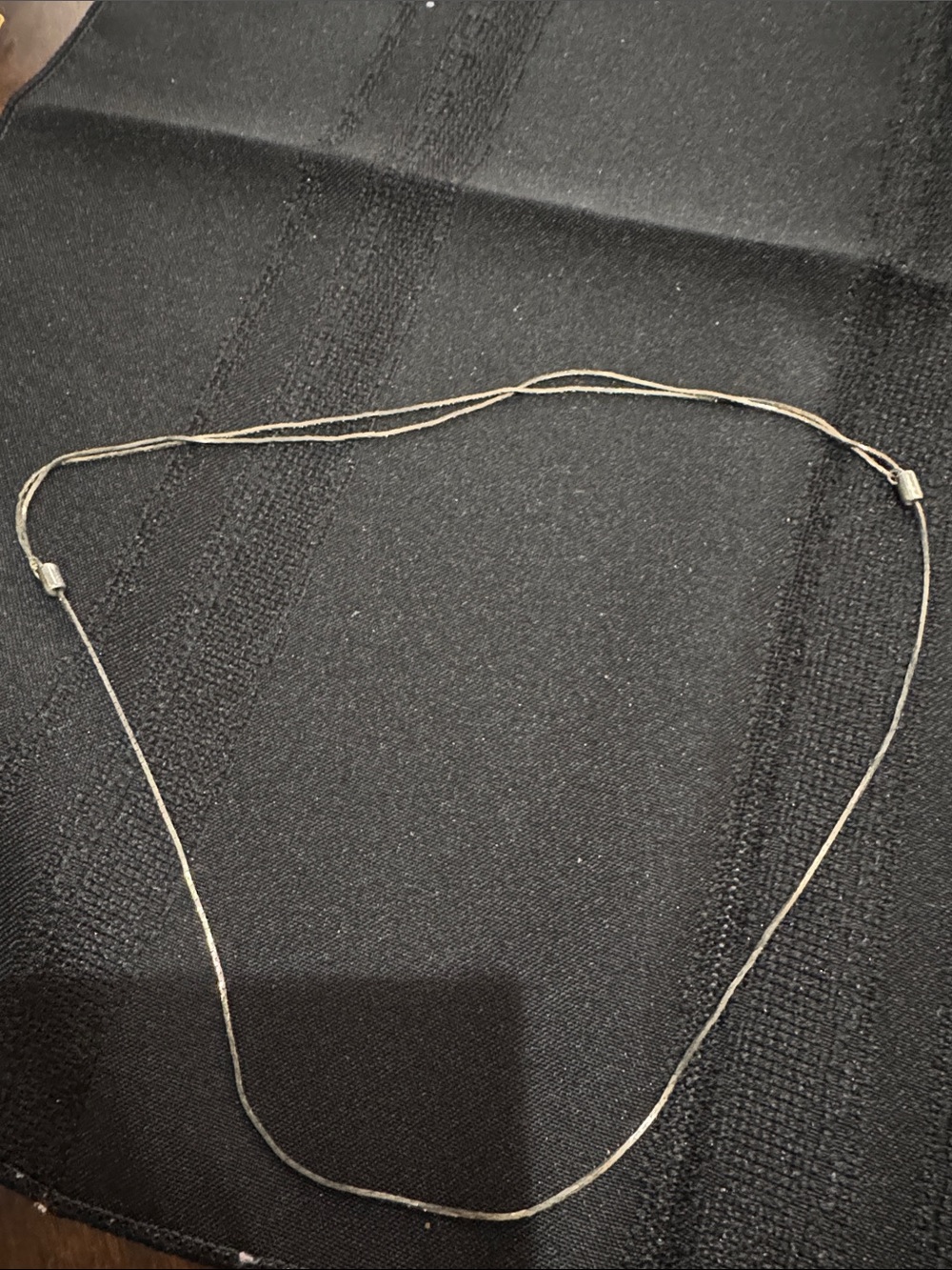 Vintage Silver color Multi-Strand Sliding Necklace